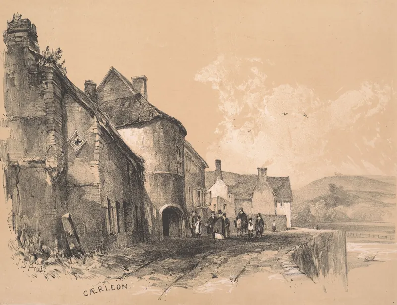 Early 19th-century view of Caerleon